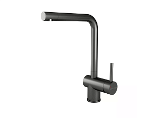Смеситель высокий Paulmark Spring Sp212067-GM, вороненая сталь