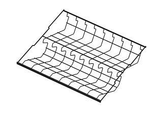 ARISTO Обувница 2-ярусная стационарная, серия 460, L=450, чёрный Art. WA0352.VP045.BK0PC.CI