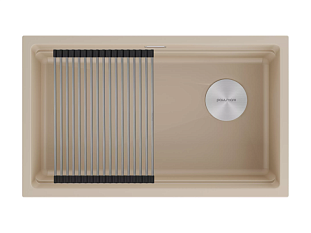 Мойка Paulmark гранит LUMI-PRO 74 UNI, латте, 740х450мм