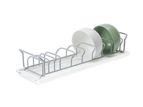Сушилка выкатная И1234, Дайнинг Агент 900 мм (модули: д/посуды Б, д/посуды М, д/приборов, с реш Б), титан, дно белое, Art. 2395389706, Kessebohmer