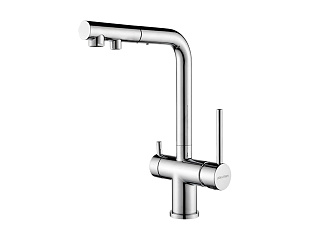 Смеситель высокий Paulmark SERPENTINE, хром, Se213222-CR