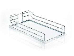 Полка 450 мм Диспенса/Диспенса Джуниор, Арена КЛАССИК, титан, цвет дна серый, антислип, Art. 2373570102, Kessebohmer