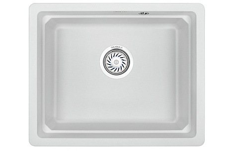 Мойка кухонная Granula KS-5501U, 550х450х195мм,Арктик, искусственный камень, в комплекте
