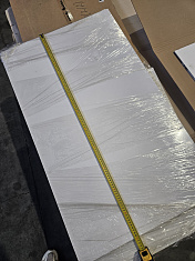 УЦЕНКА_Компакт-плита HPL Compact Белый CLEAN TOUCH 1100х650х12мм, арт. СТ1, Sloplast