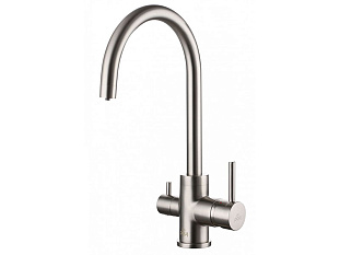 Смеситель высокий Paulmark Es213211, с питьевой водой, нержавеющая сталь(никель)