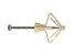 Дюбель бабочка для гипсокартона PLA 10х60 (50 шт. в упаковке) нейлон, с шурупом