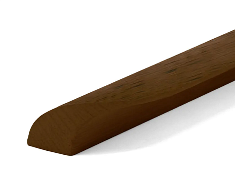 Ручка мебельная  Wave HL-006M деревянная (дуб), коричневая, 192 мм