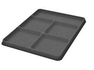 Лоток для галстуков и ремней 5 ячеек в полку Конеро, WхD 270x345 мм, цвет ЧЕРНЫЙ Art. 2385967817, Kessebohmer