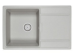 Мойка кухонная Granula 7804, 780x500х200мм, БАЗАЛЬТ, искусственный камень, в комплекте