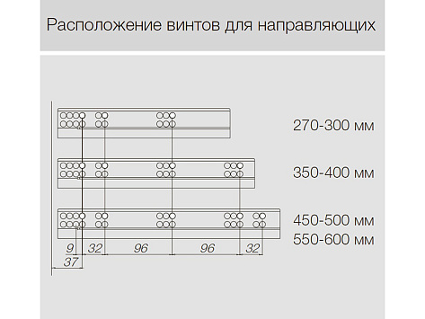 Комплект ящика ALPHABOX с доводчиком H118 450 Белый, Samet