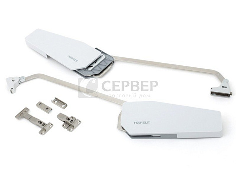 Механизм гармошка Free Fold H4fo для фасадов H770-840 мм./ 4,9-9,8 кг. Art. 372.37.563 (в к-те 2 петли центр-е , загл. серые лев+ прав.), Hafele