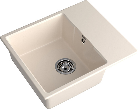 Мойка кухонная Granfest GF-URBAN 658L 580х490х200мм, белый, искусственный камень