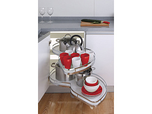 Механизм выкатной "Волшебный уголок" ЛОТОС KRM10/900-1000/R, хром, Boyard