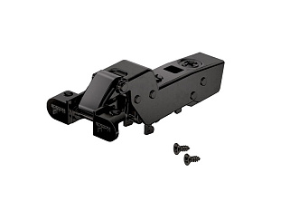 Петля для ал. профиля толщиной до 32 мм Sensys 8631i Alu TA32 вкладная 95*, с демпфером, с шурупами, черный обсидиан Art. 9091226