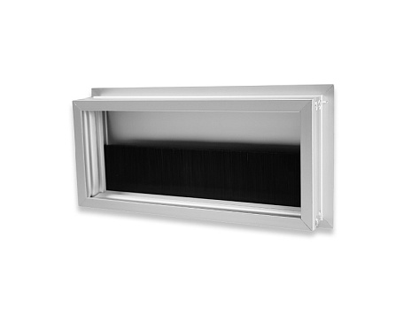 Заглушка для проводки из алюминиевого сплава, 160x80, анодированный алюминий