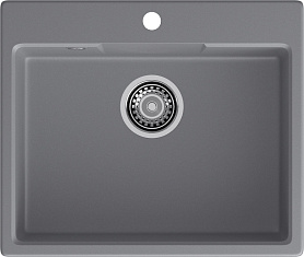 Мойка кухонная Granfest GF-URBAN 658 580х490х200мм, темно-серый, искусственный камень
