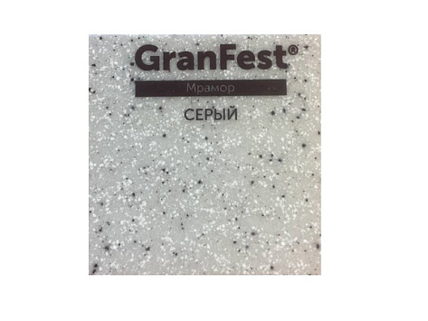 Мойка кухонная Granfest GF - R750L, 746х455х200мм, серый 310, искусственный камень, в комплекте