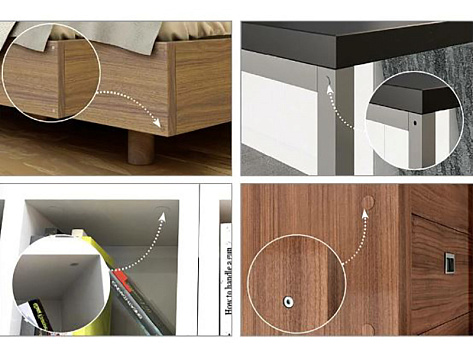 Заглушка-самоклейка d=14мм, дуб нью-йорк 119, комплект 25шт.