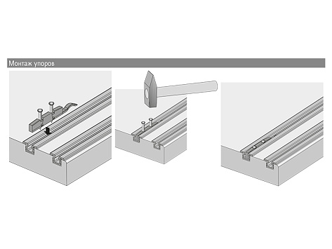 Дверной стопор для SlideLine 55 Plus, пластмасса, серый Art.9105438, Hettich