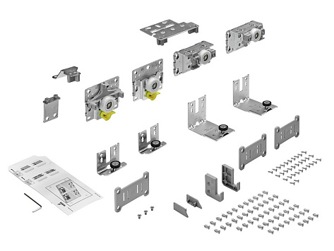 Ком-кт фурн. TopLine L для 2 дв. 18-30мм (max 50кг.), передняя справа Art. 9242712, Hettich