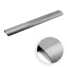 Ручка мебельная, торцевая TOUQUET, 2х225/550 мм, брашированный никель, Бельгия