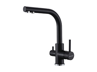 Смеситель высокий Paulmark Es213011, с питьевой водой, антрацит , 401TB, искусственный камень