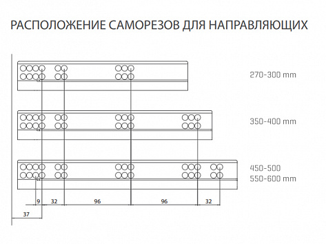 Комплект ящика FLOWBOX Push to Open H194 500, Белый, Samet