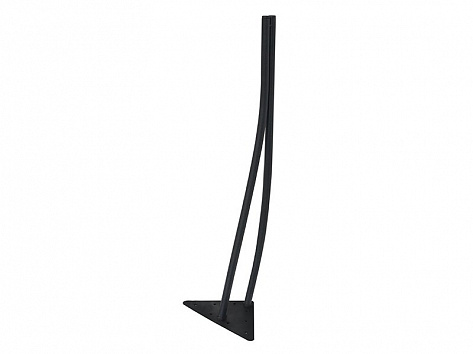 Ножка мебельная 20х715 "Дуга", Черный муар (RAL9004)