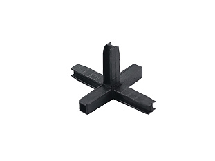 Уголок сборочный 5d, чёрный, Алюмформ