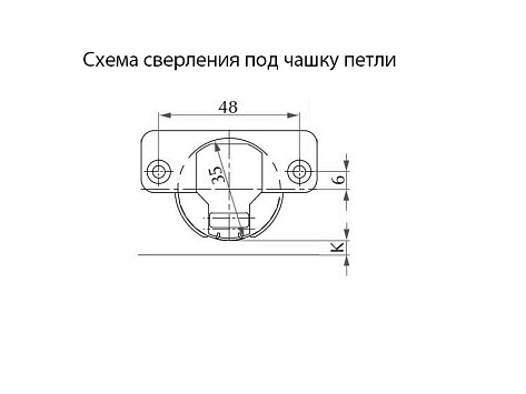 Петля накладная 30* с доводчиком, clip-on, с ответной планкой H=0