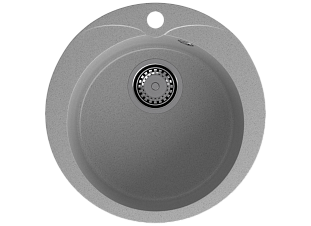 Мойка кухонная Granfest GF - R480, 470х194мм, серый 310, искусственный камень, в комплекте