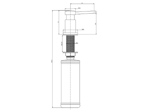 Дозатор для жидкого мыла BREVIT, D005-GM, вороненая сталь, Paulmark