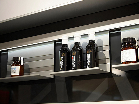 Полка Линеро Мозаик, 350x110x140 мм, антрацит, Art. 89129844, Kessebohmer