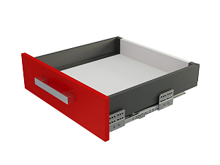 Комплект ящика  с прямыми боковинами СТАРТ SOFT с доводчиком стандартной высоты, 86мм, графит, SB18GRPH.1/400, Boyard