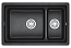 Мойка кухонная Granula KS-7304U, 730х450х195мм,Черный, искусственный камень, в комплекте