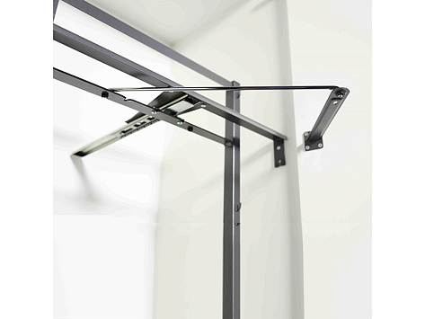 Рама + Направляющие + Крепеж, Тандем Соло, 750 мм, высота 1800 мм, СофтСТОПпро доводчик, антрацит, арт. 2392879846, Кессебёмер