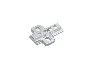 Монтажная планка параллельного адаптера Sensys/Intermat, D1,5, под шуруп, цинк. литье, никелированная Art. 9106990, Hettich