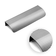 Ручка мебельная, торцевая TOUQUET, 90/130 мм, брашированный никель, Metakor