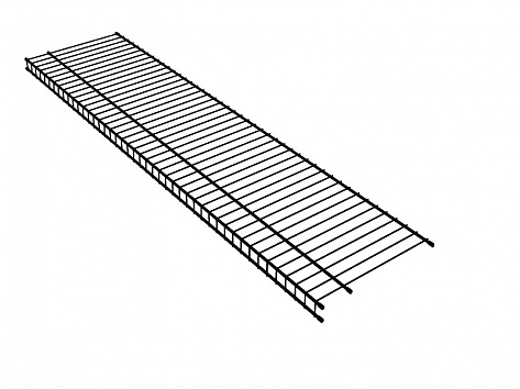 Полка сетчатая 400х3000мм,черный муар