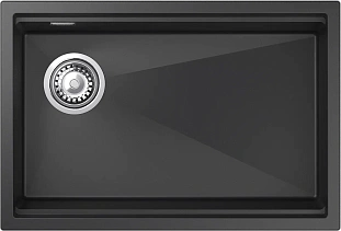 Мойка кухонная LINO 654-L 1-чаш 650х440мм nero арт.LN-654-L nero, Rivelato