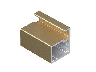 Профиль для фасадов узкий 832 20,5х19х5400, бортик 6 мм золото крац. DE0832.VP540.GLBAN.CJ
