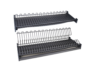 Сушилка для посуды с плоским прутком, графит STUDIO FL 18, SU19/800/GRPH, Boyard