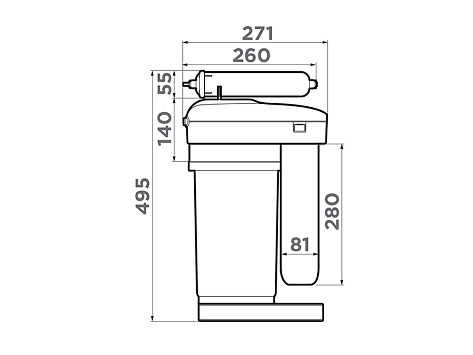 Водоочиститель Omoikiri Pure Drop 2.1.4S