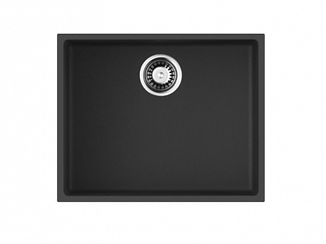 Мойка кухонная Omoikiri Bosen 54-U-BL, 540х440х220мм, Tetogranit/Черный, в комплекте