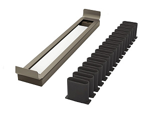 Держатель для галстуков и ремней фасадный лев/прав 320 мм, Конеро, D 345 мм, цвет ШАМПАНЬ Art. 2383859853, Kessebohmer