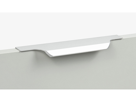 Ручка мебельная, торцевая TERA RT111SC.1/128/200, 200 мм, алюминий, матовый хром, Boyard