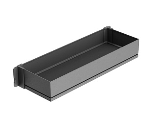 Полка фасадная Тандем Сайд 500 мм, Арена ПЬЮР, антрацит, цвет дна антрацит, антислип, Art. 2370719846, Kessebohmer