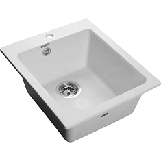 Мойка кухонная Granfest GF - P505, 427х505х200мм, иней, искусственный камень, в комплекте