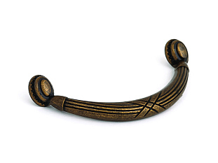 Ручка мебельная, скоба RS174AB.4/96, 96 мм, старинная латунь, Boyard