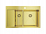 Мойка Omoikiri Akisame 78-2-LG-R 780х510х200/200мм, выпуск 3 1/2, нержавеющая сталь/светлое золото, в комплекте